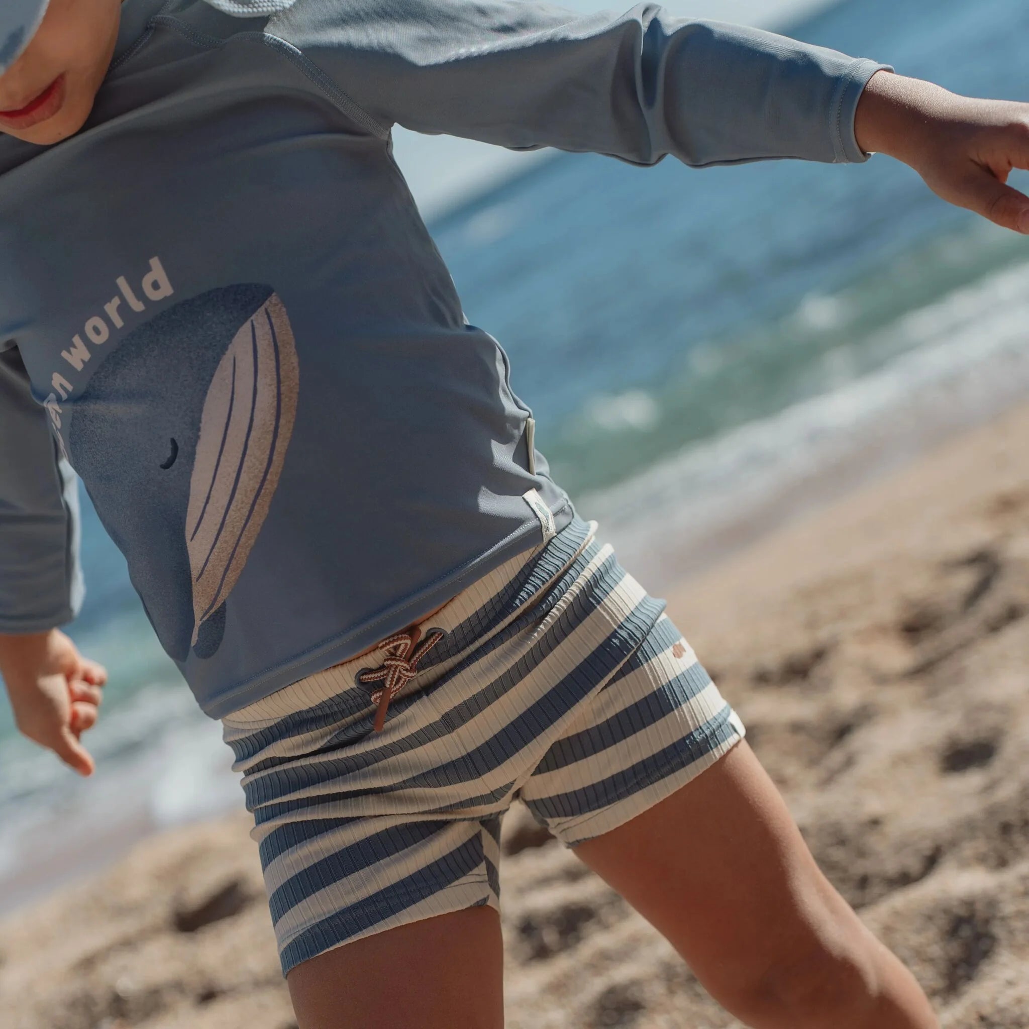 Costume pantaloncino Ocean Blue Stripes - Little Dutch