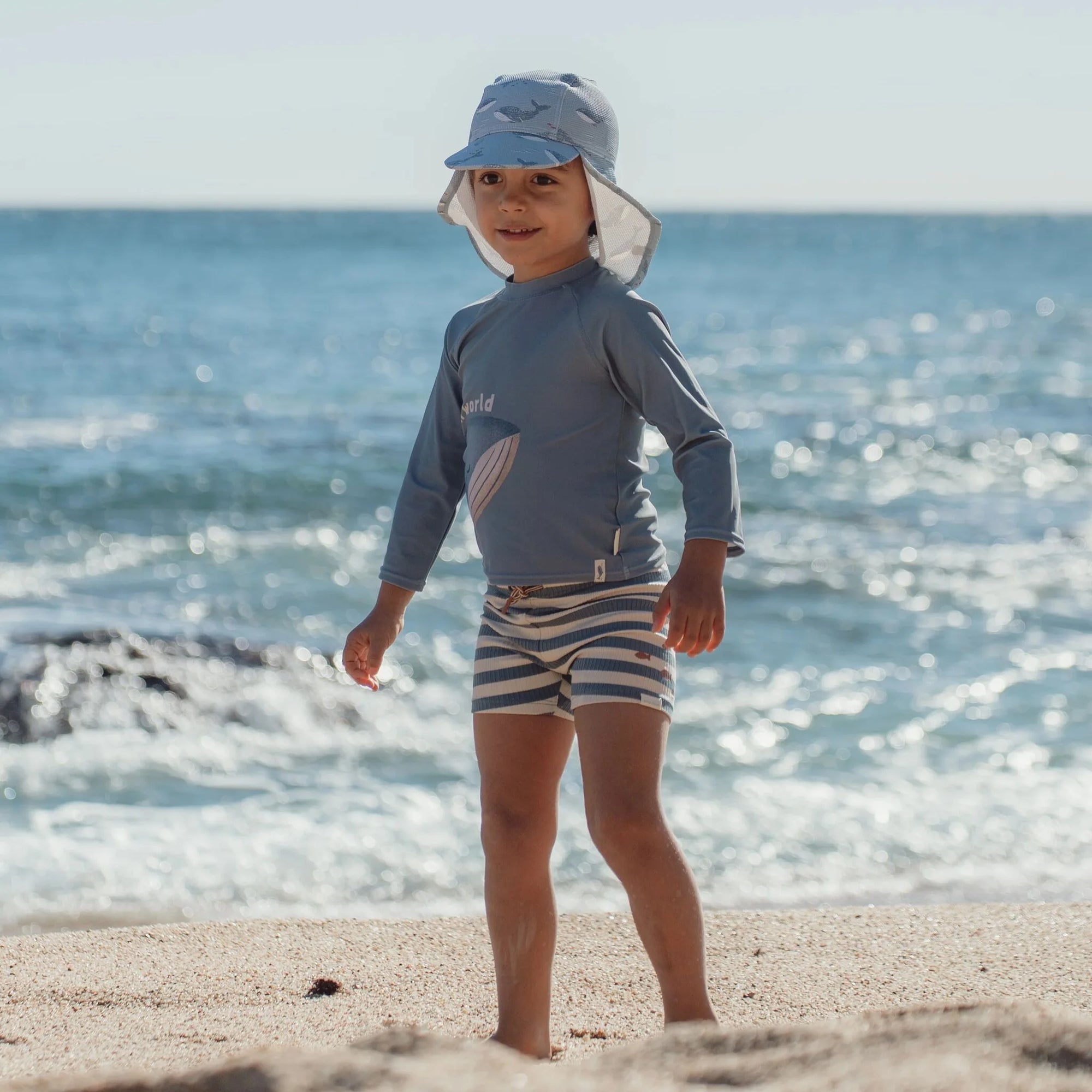Costume pantaloncino Ocean Blue Stripes - Little Dutch