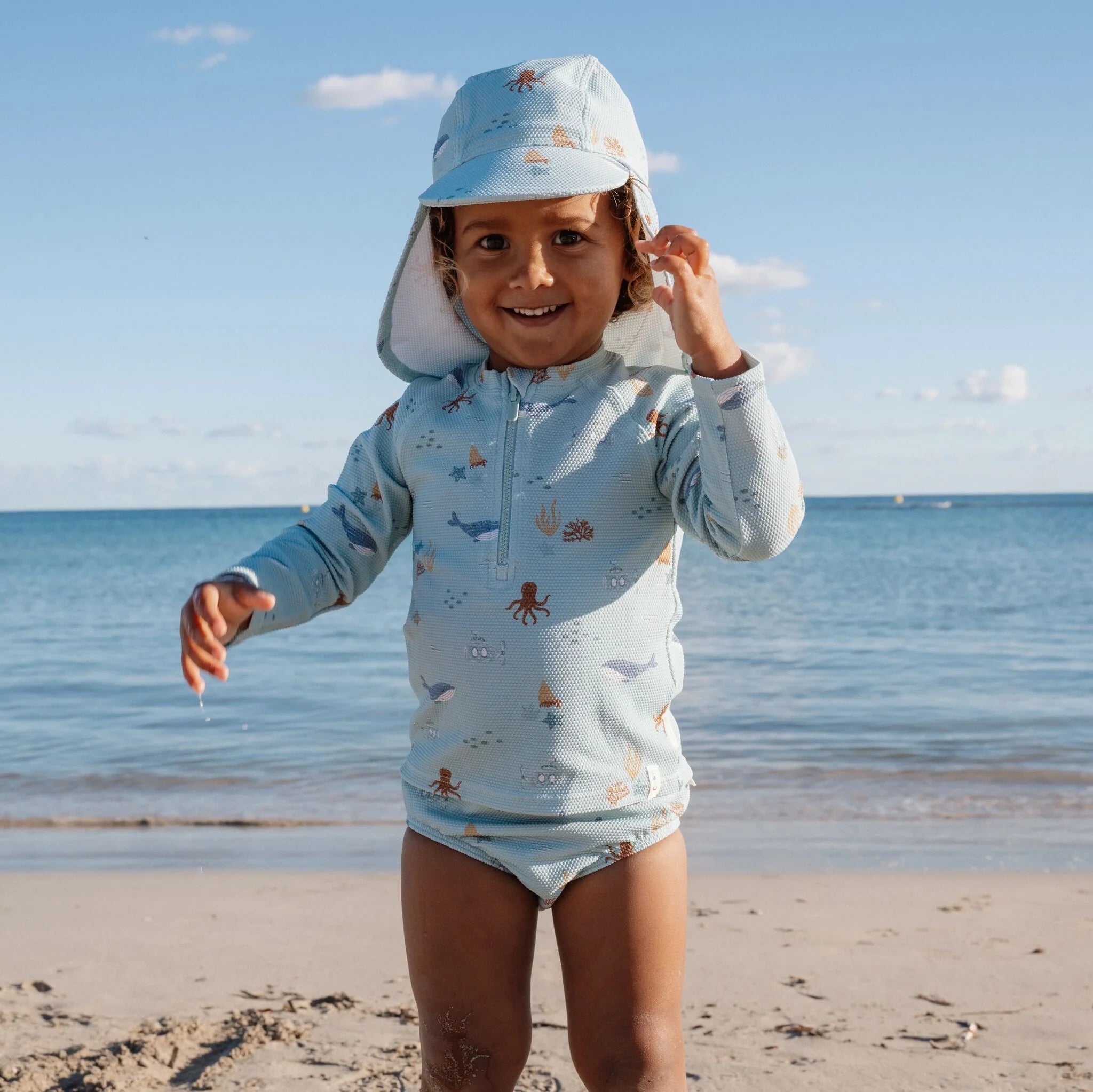 Cappellino da spiaggia Ocean Friends - Little Dutch