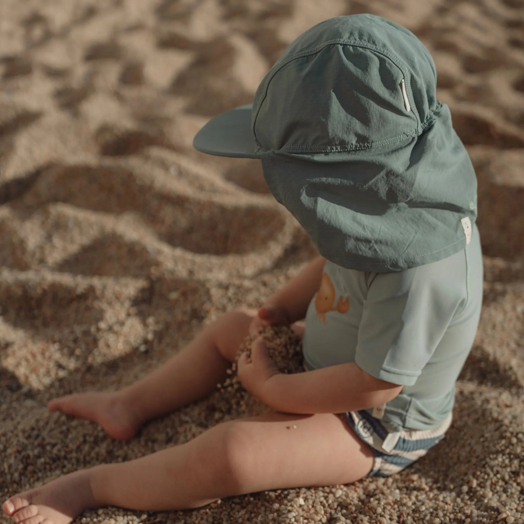 Cappellino da spiaggia Ocean Green - Little Dutch