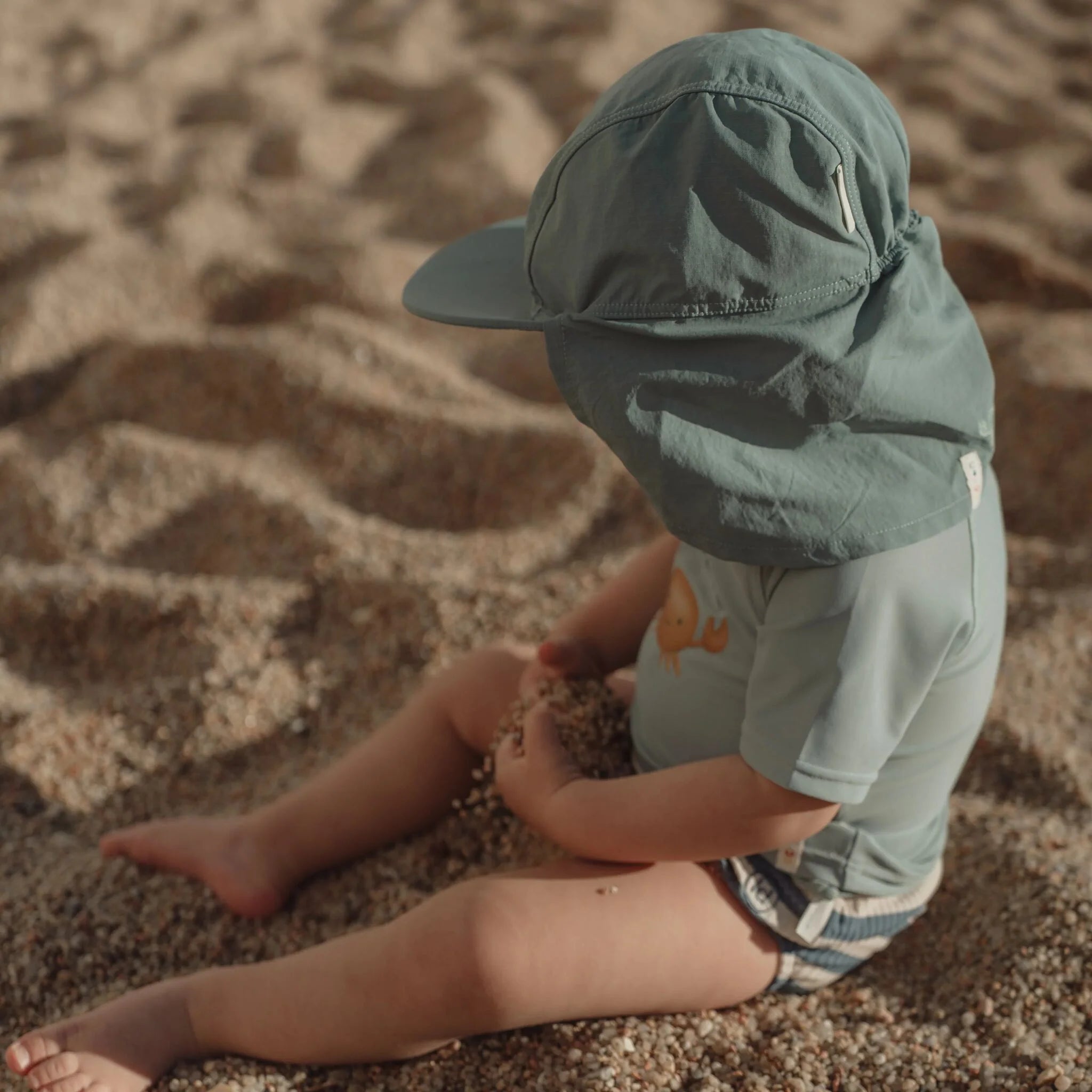 Cappellino da spiaggia Ocean Green - Little Dutch