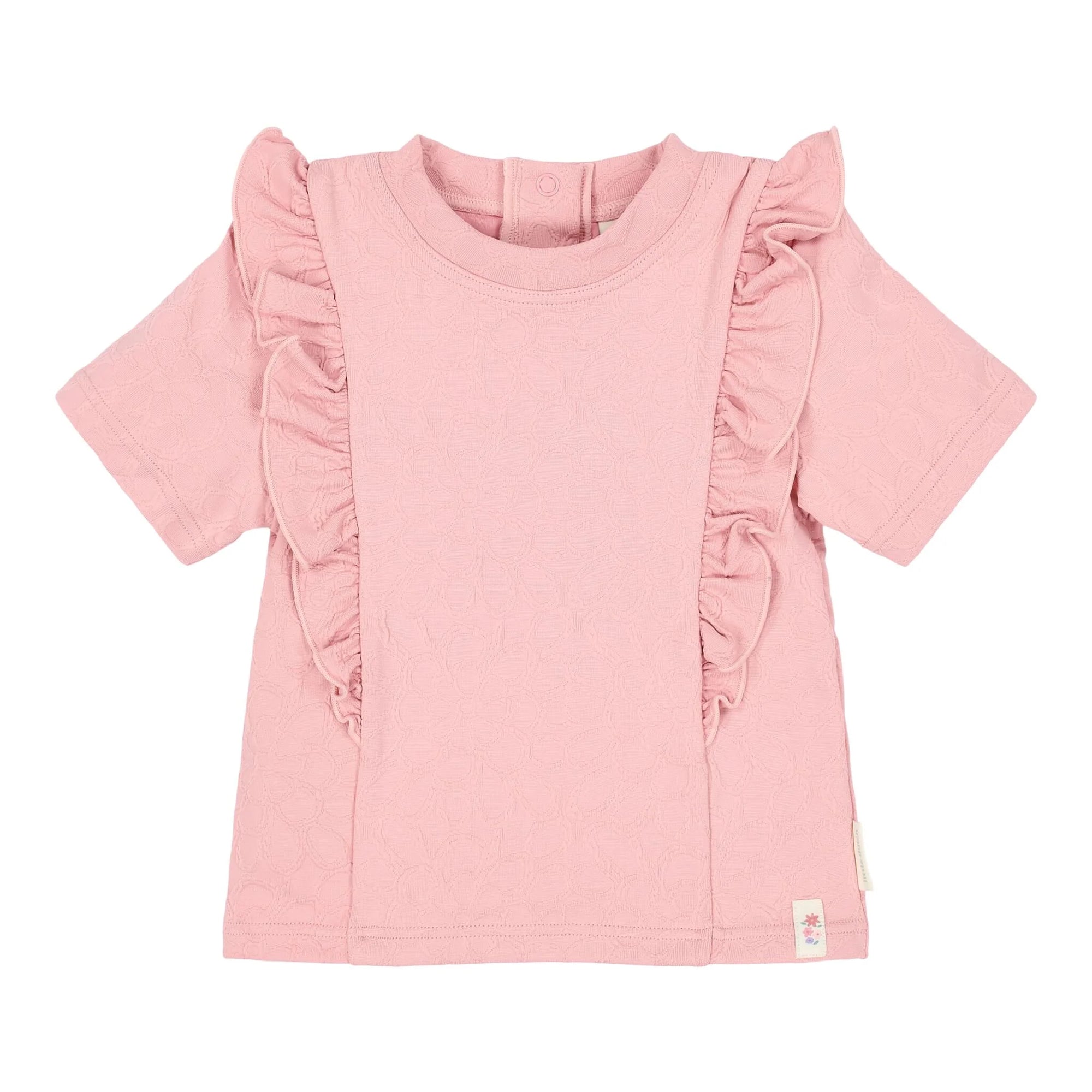 Maglietta da bagno a maniche corte Pink Rose - Little Dutch