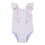Costume intero Ruffles Dreamy Stripes - Little Dutch