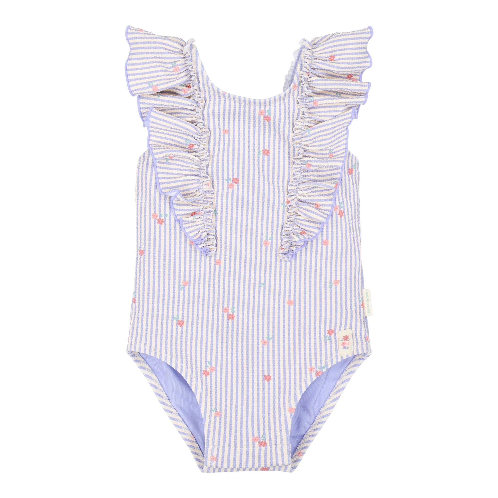 Costume intero Ruffles Dreamy Stripes - Little Dutch