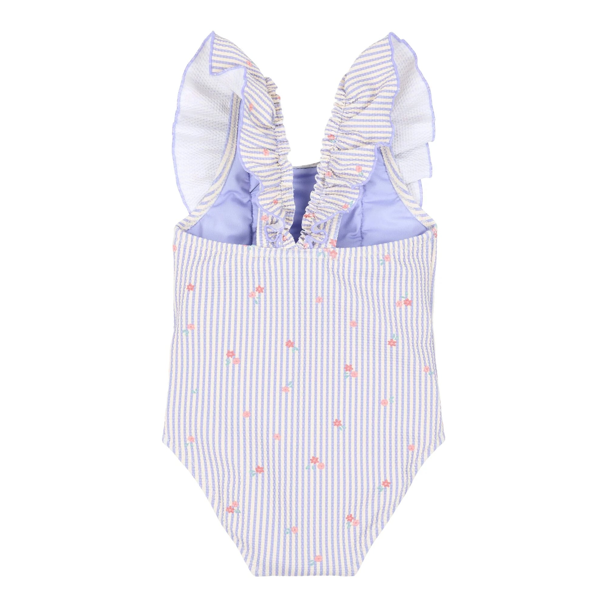 Costume intero Ruffles Dreamy Stripes - Little Dutch
