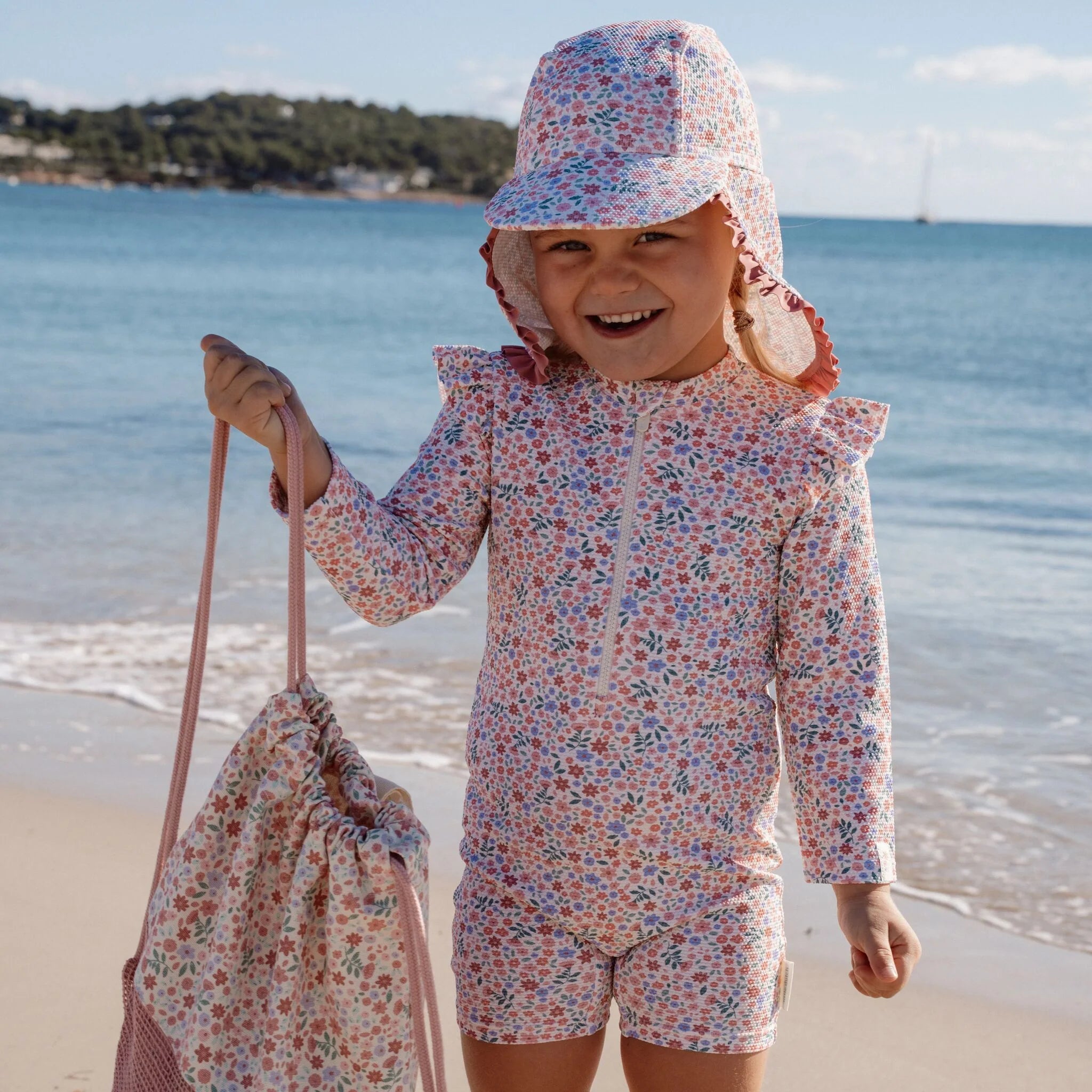 Cappellino da spiaggia Dreamy Flowerfield - Little Dutch