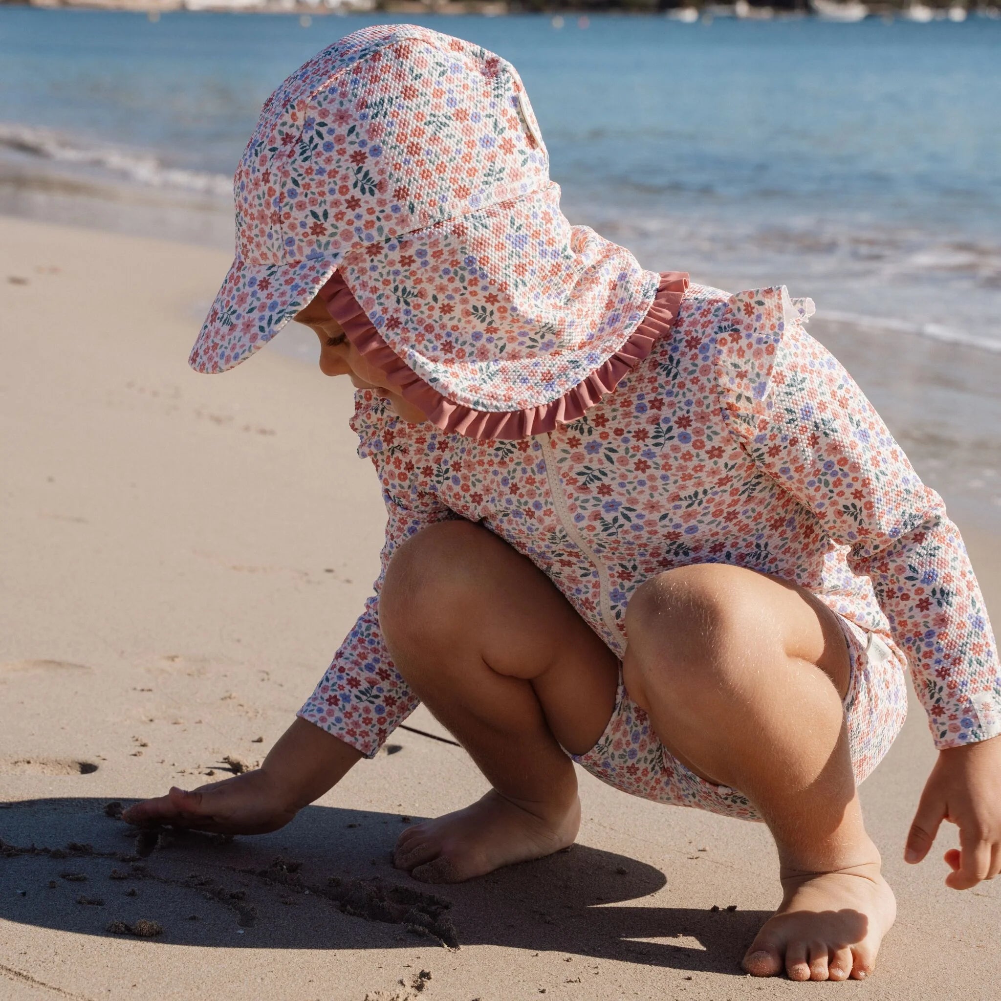 Cappellino da spiaggia Dreamy Flowerfield - Little Dutch