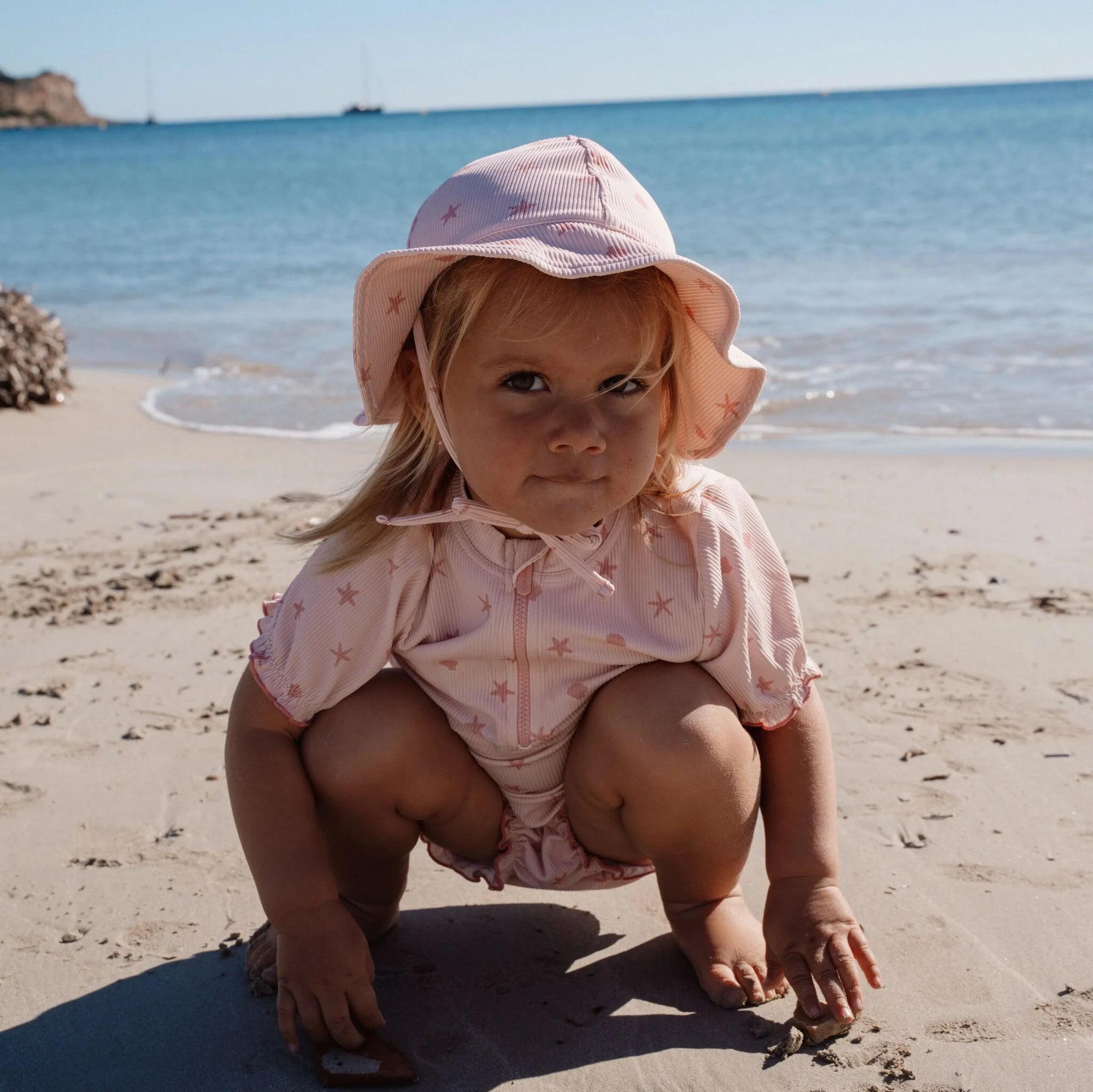 Cappello da spiaggia Dreamy Seashells - Little Dutch