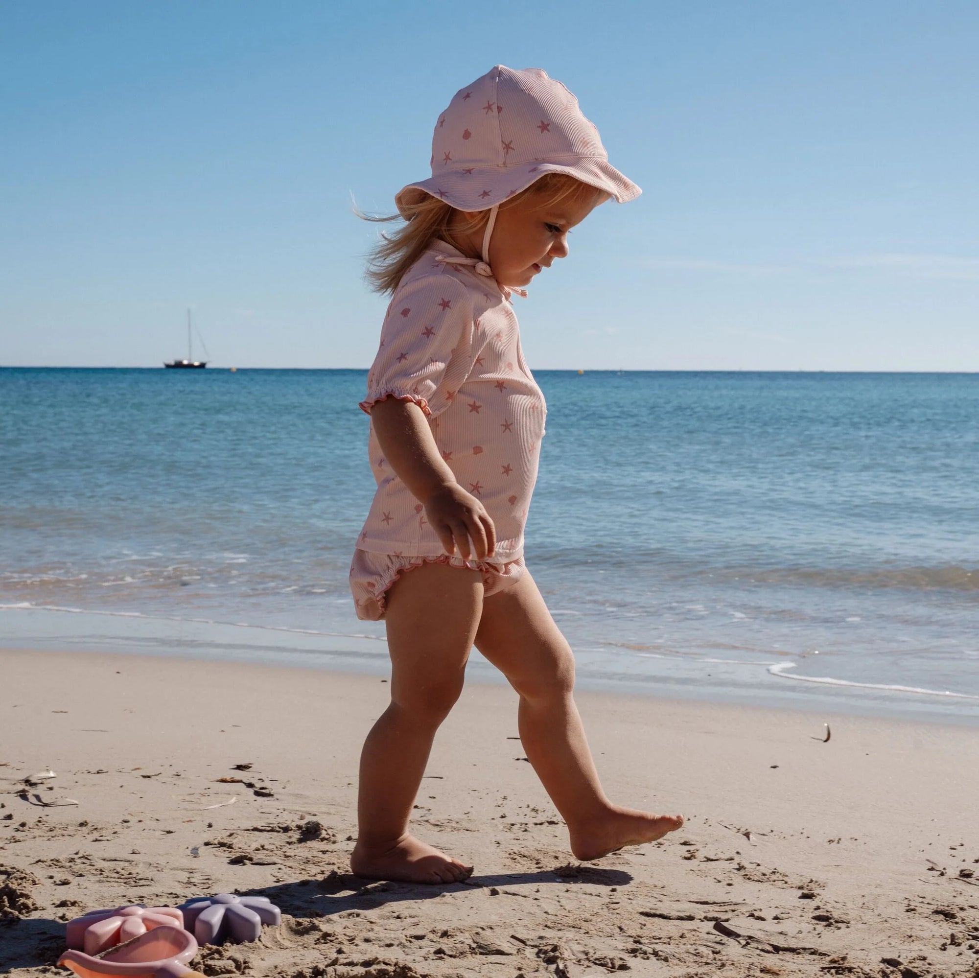 Cappello da spiaggia Dreamy Seashells - Little Dutch