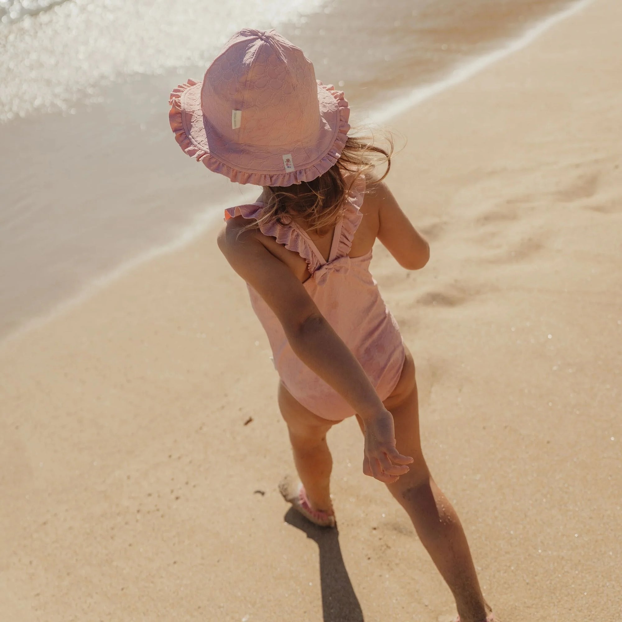 Cappello da spiaggia Pink Rose - Little Dutch