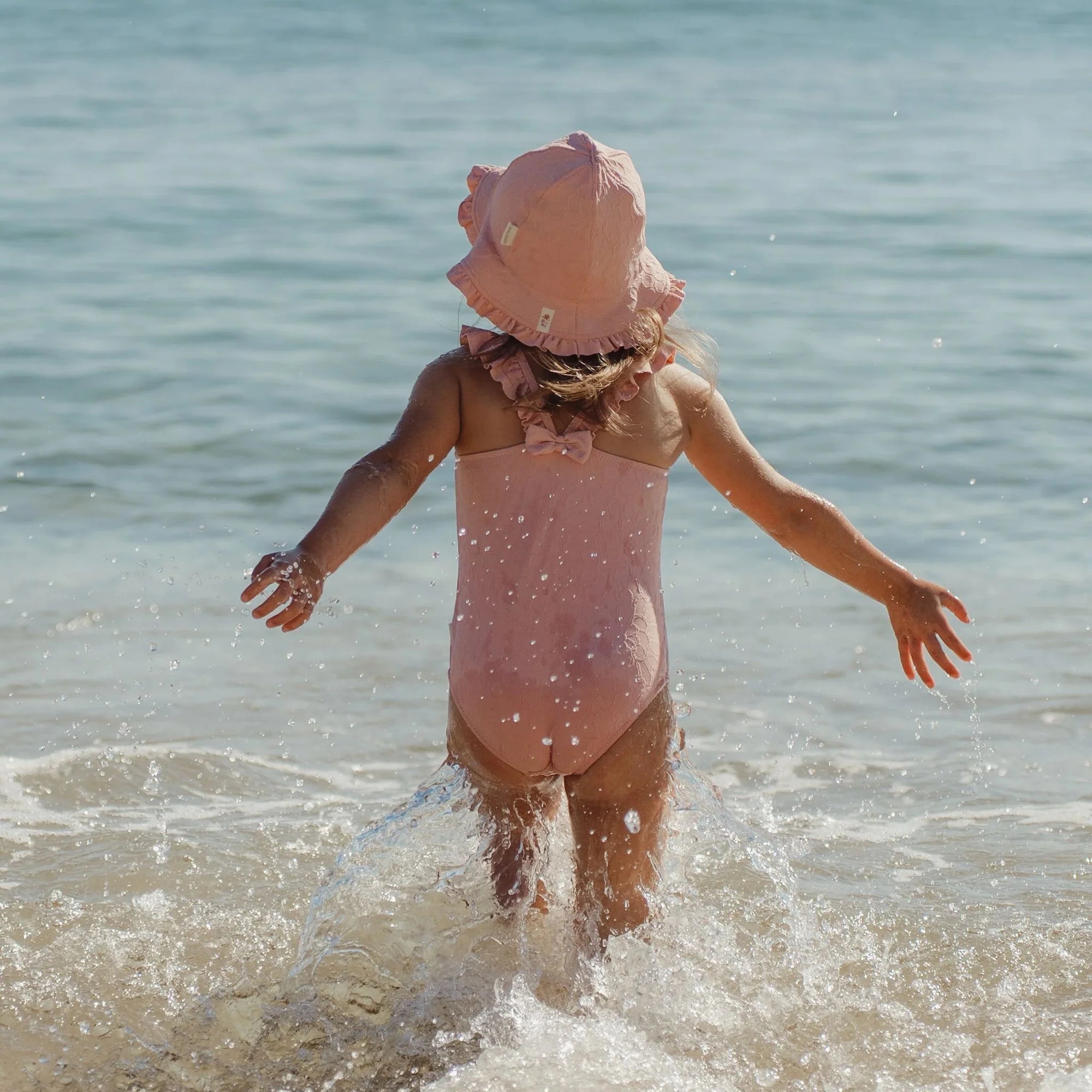 Cappello da spiaggia Pink Rose - Little Dutch