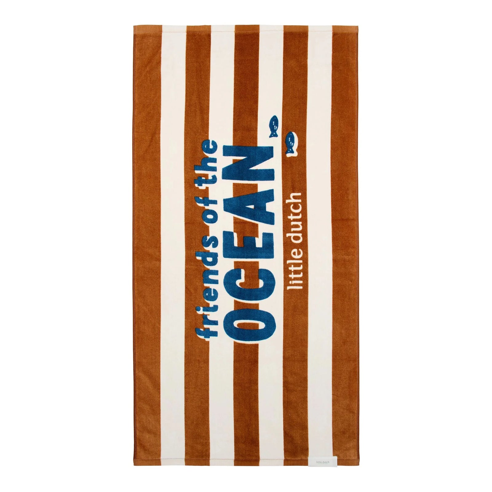 Telo mare Ocean World Brown Stripe - Little Dutch