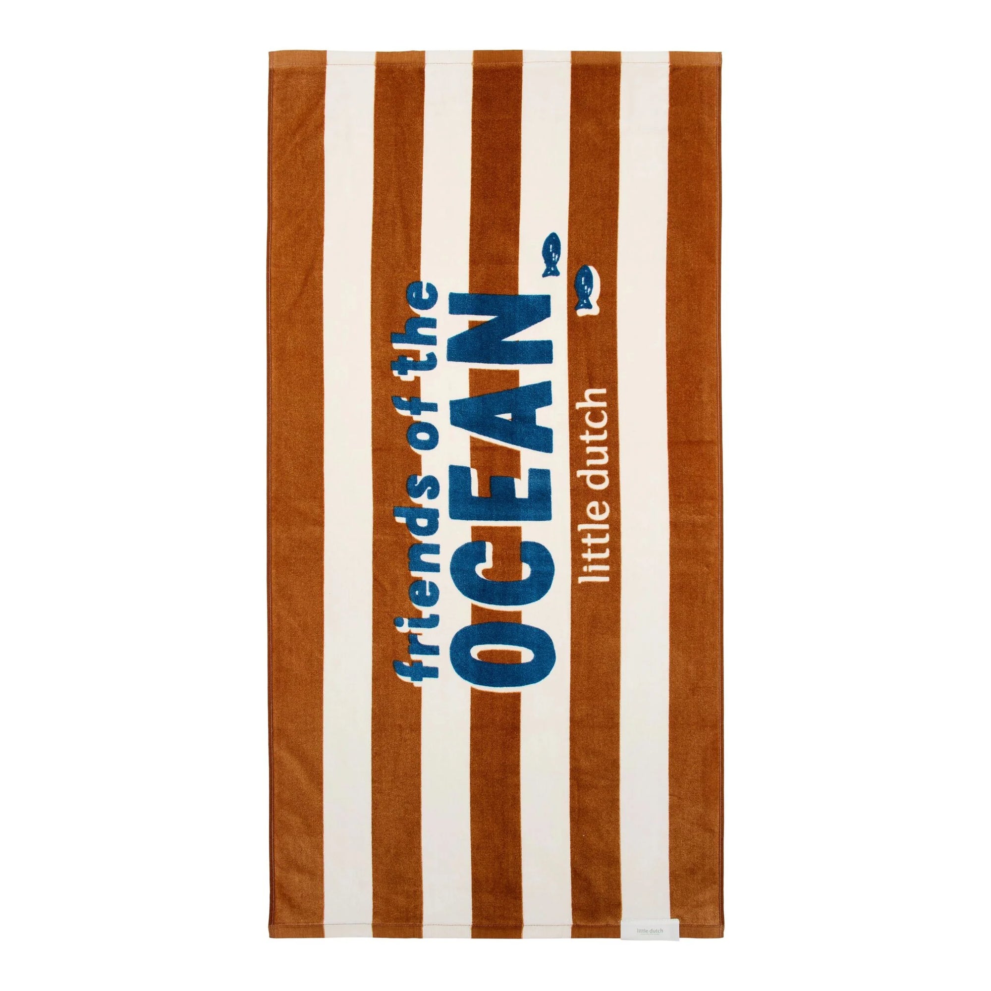 Telo mare Ocean World Brown Stripe - Little Dutch