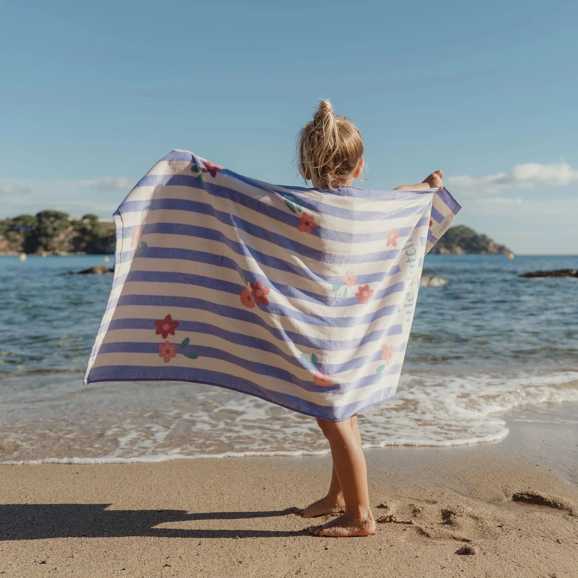 Telo mare Dreamy Purple Stripes - Little Dutch
