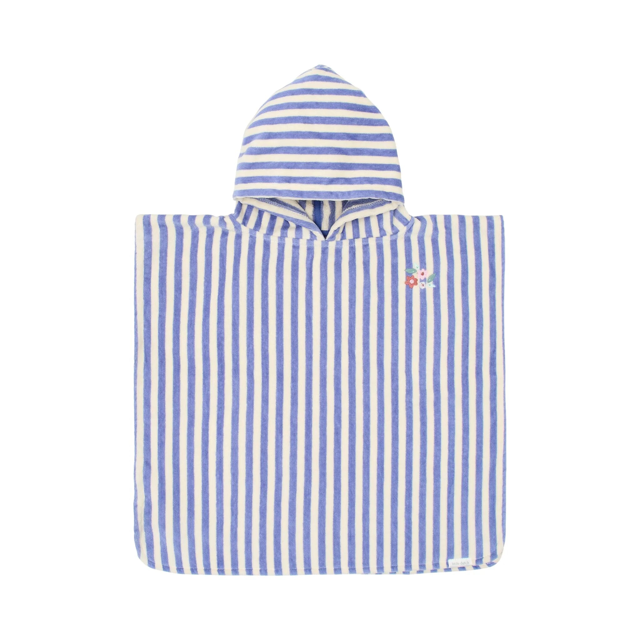 Poncho Dreamy Purple Stripe - Little Dutch