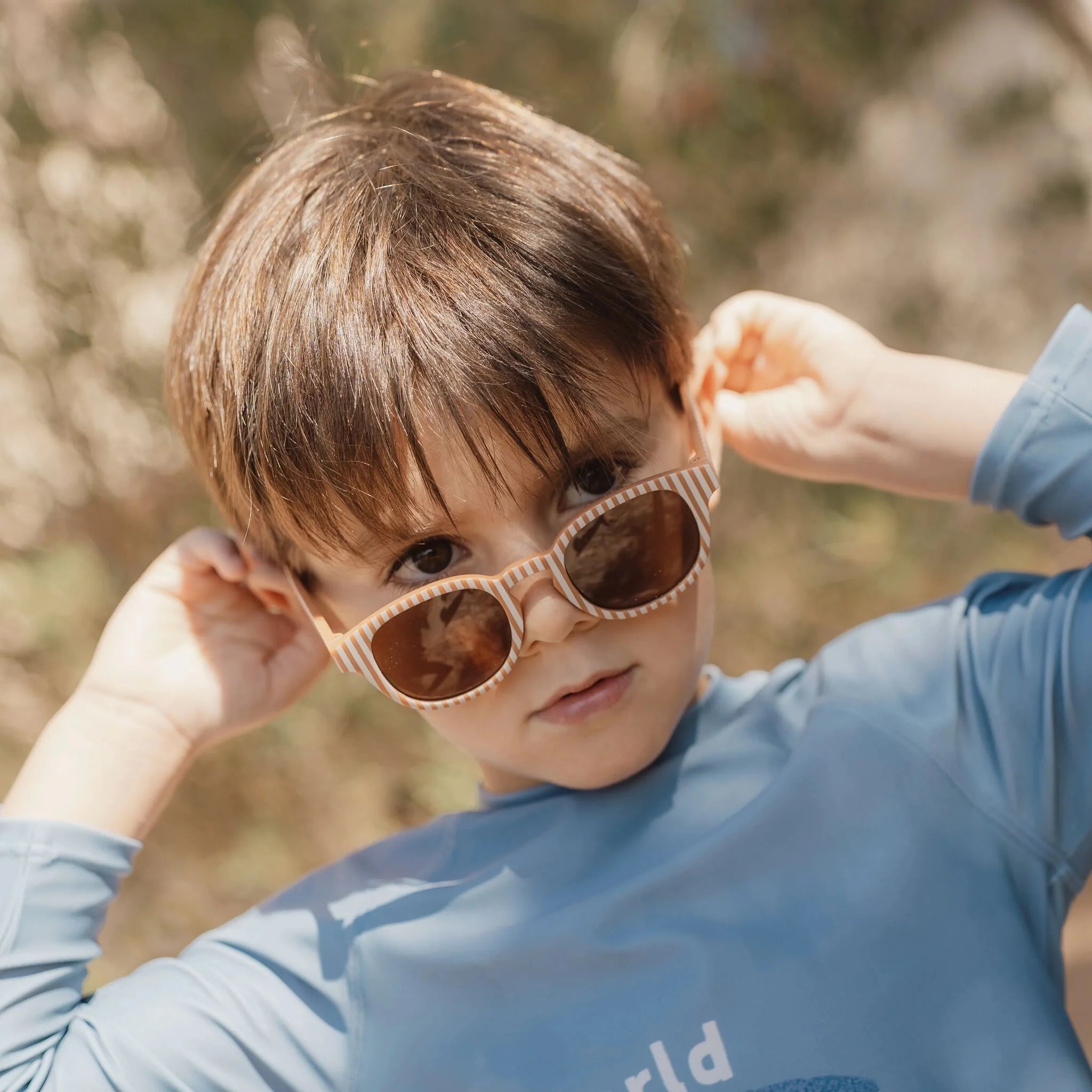 Occhiali da sole Brown Stripes - Little Dutch