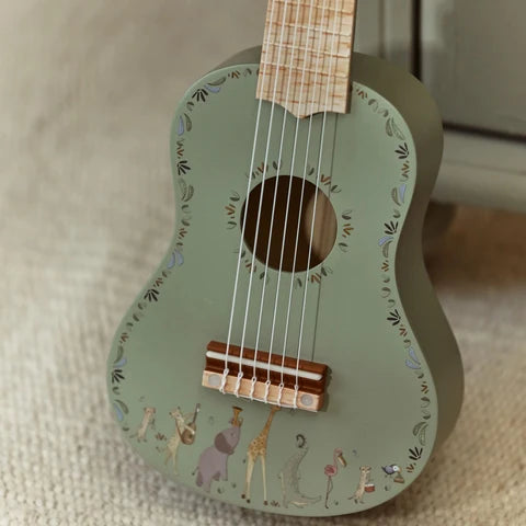 Chitarra in legno - Verde - Safari Friends - Little Dutch