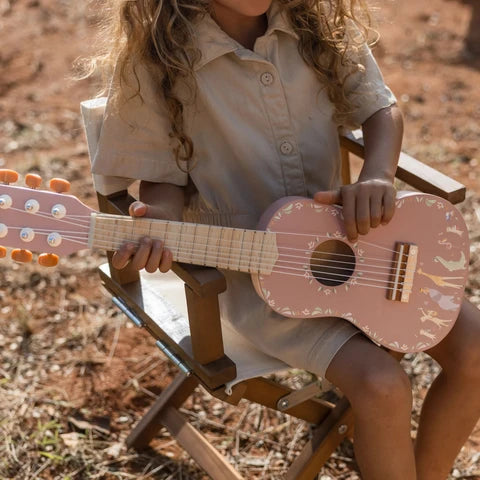 Chitarra in legno - Rosa - Safari Friends - Little Dutch