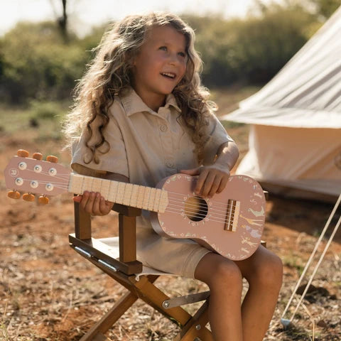 Chitarra in legno - Rosa - Safari Friends - Little Dutch