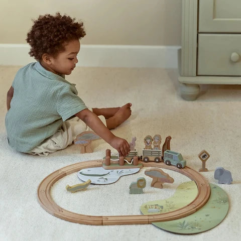 Pista Trenino in legno Safari - Little Dutch