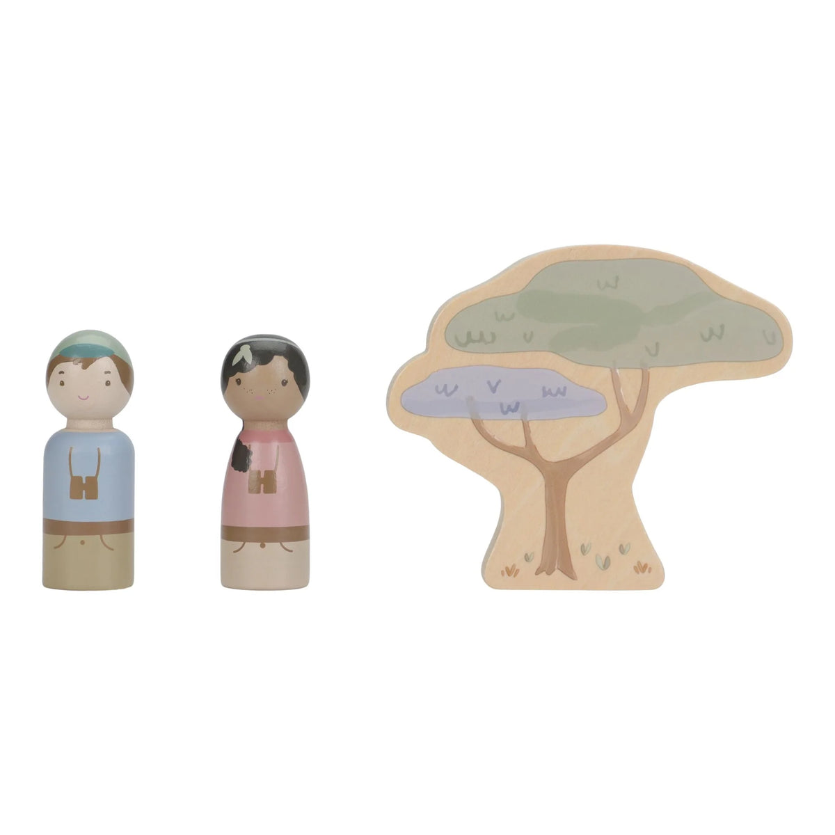 Vagone safari in legno con animali - Little Dutch