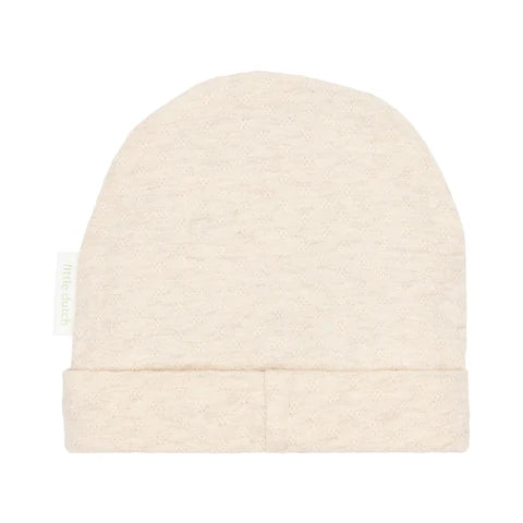 Cappello beige con ricamo - Little Dutch