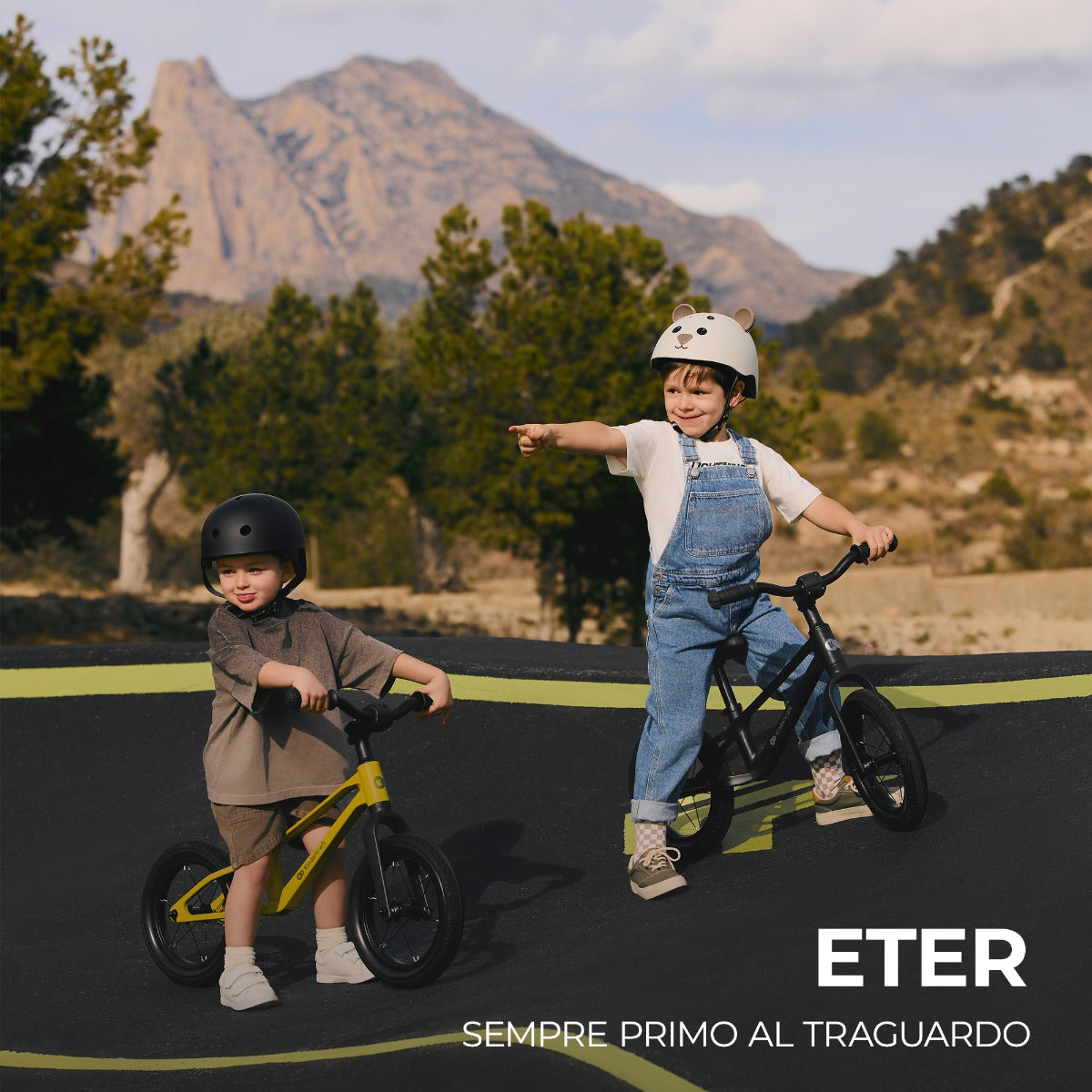 Bicicletta Senza Pedali Ultraleggera ETER Lime - Kinderkraft