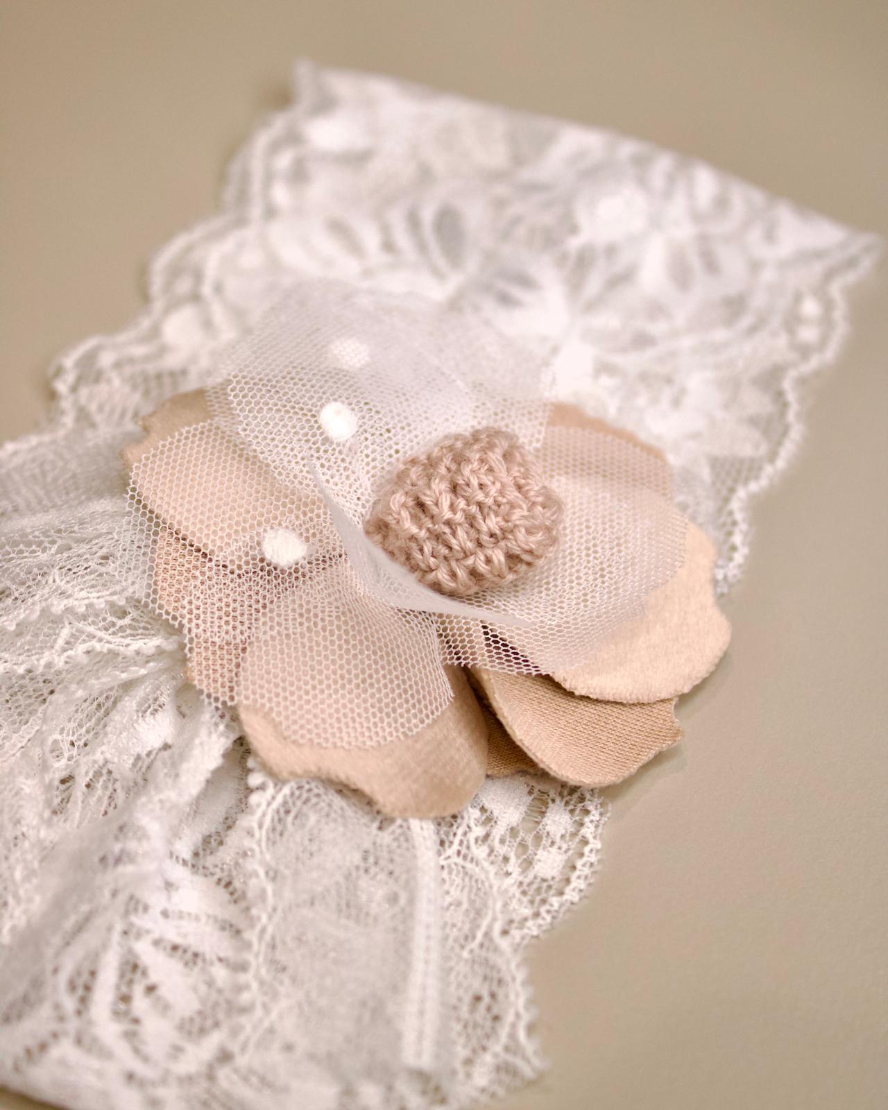 Fascetta in Pizzo Beige - Marlù