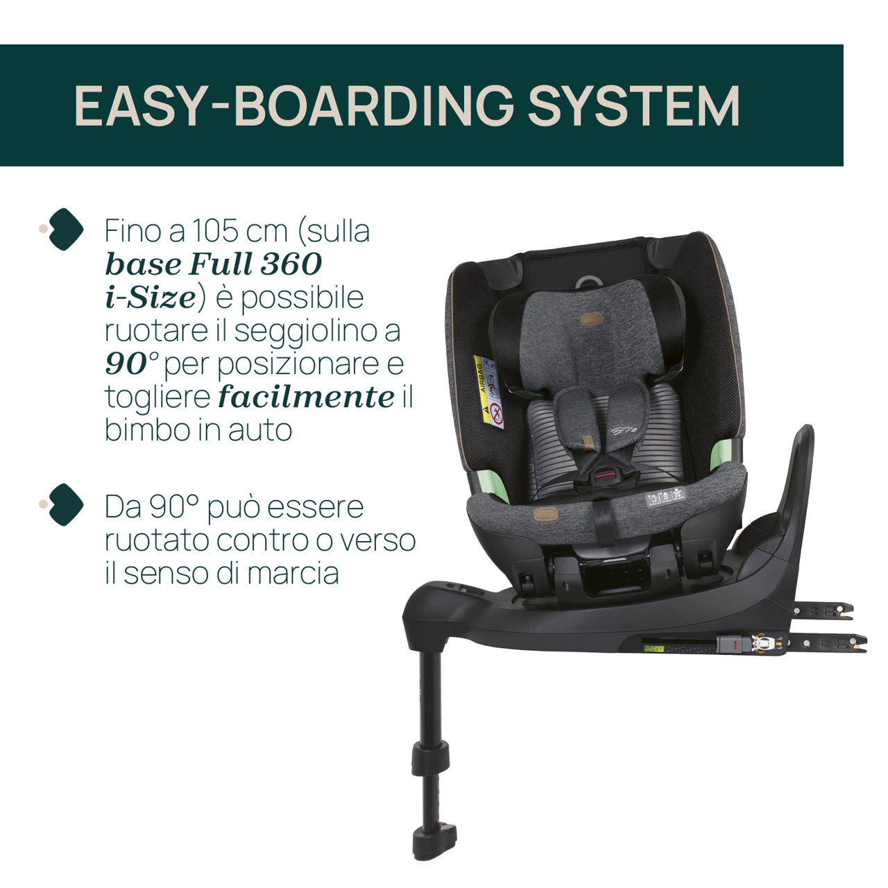 Bi-Seat i-Size Air e Base Full 360 i-Size - Chicco