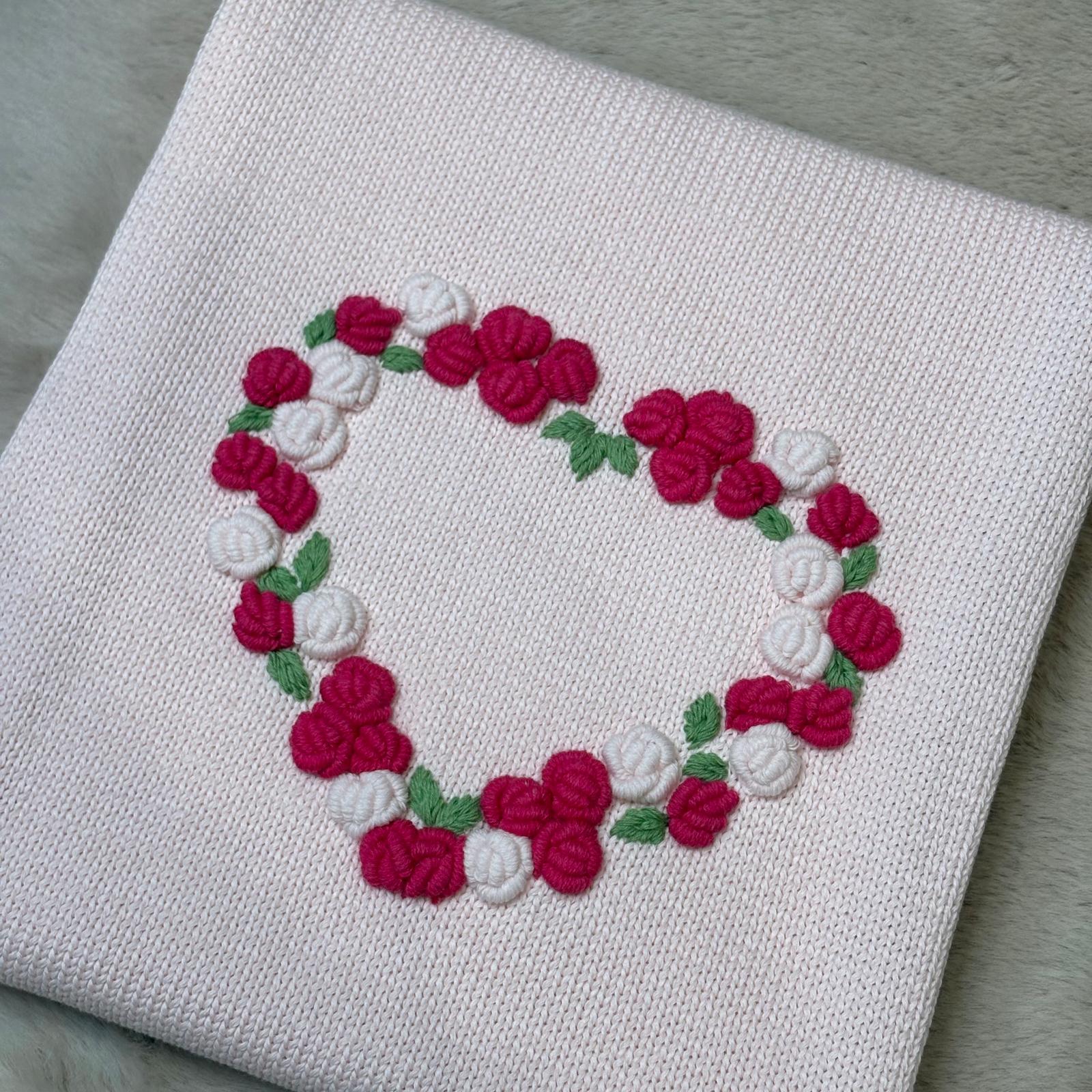 Copertina con roselline - Bebè di Almy