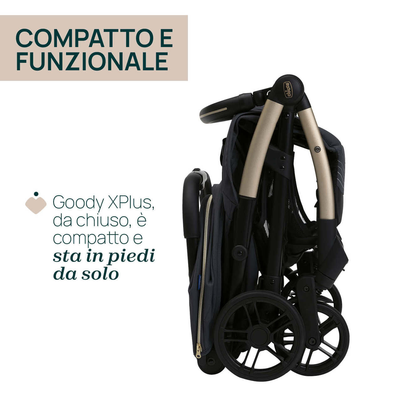 Passeggino Goody XPlus Dark Shadow - Chicco