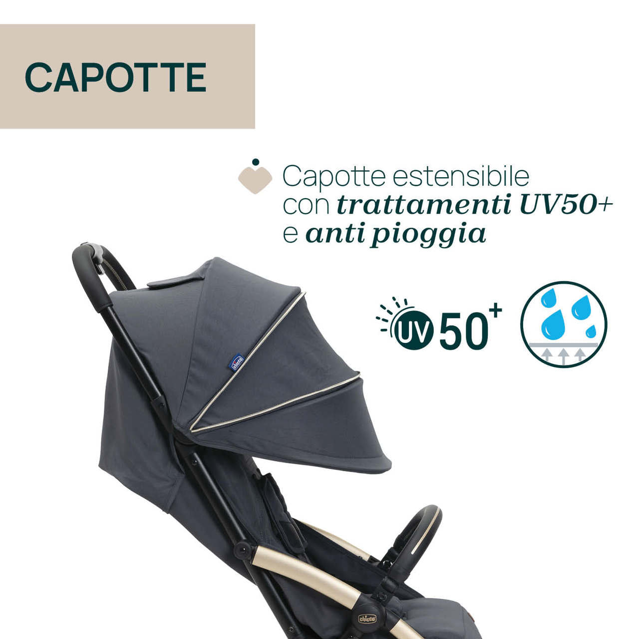 Passeggino Goody XPlus Dark Shadow - Chicco