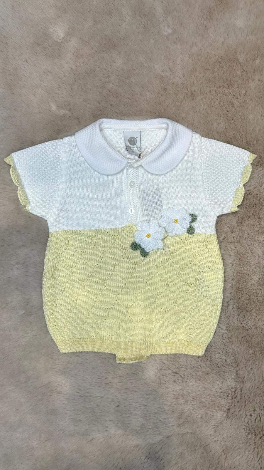 Pagliaccetto in filo corto Giallo - Marlù