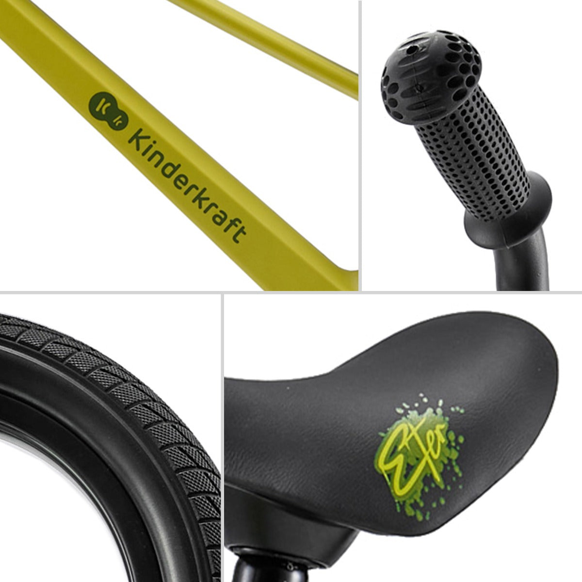 Bicicletta Senza Pedali Ultraleggera ETER Lime - Kinderkraft