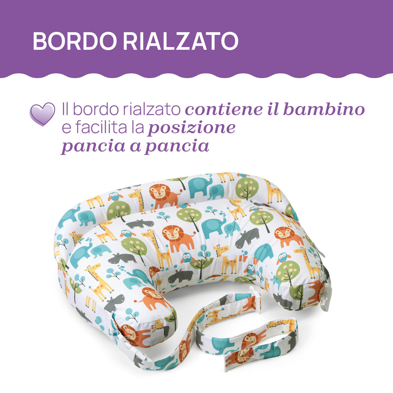 Cuscino allattamento Boppy Deluxe savana - Chicco