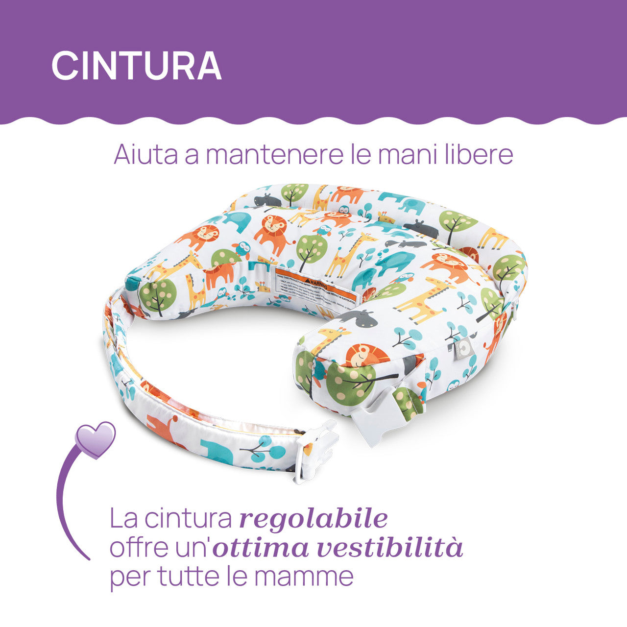 Cuscino allattamento Boppy Deluxe savana - Chicco