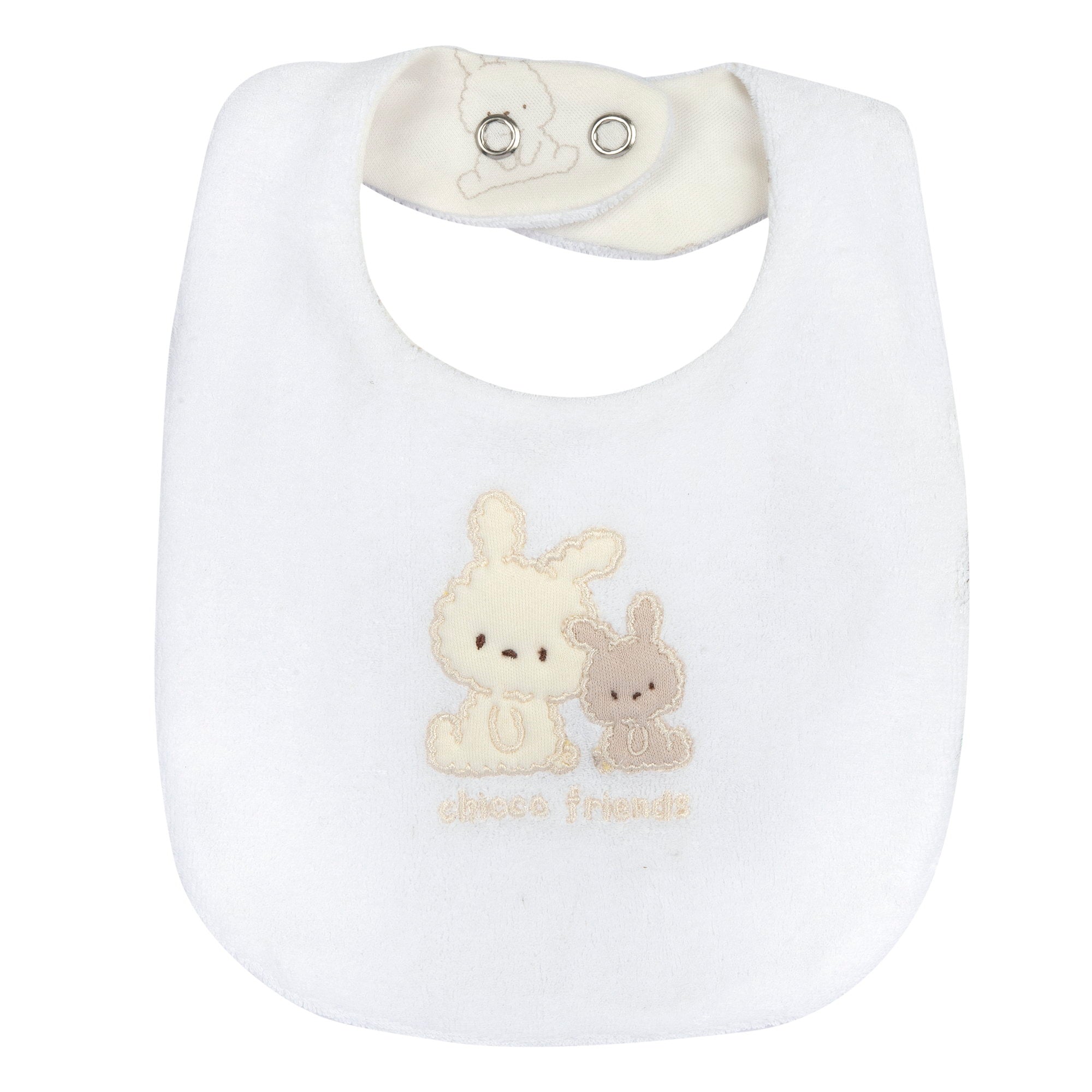 Bavaglino con ricamo e applicazione - Chic