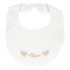 Bavaglino in cotone con ricamo floreale e logo - Chicco