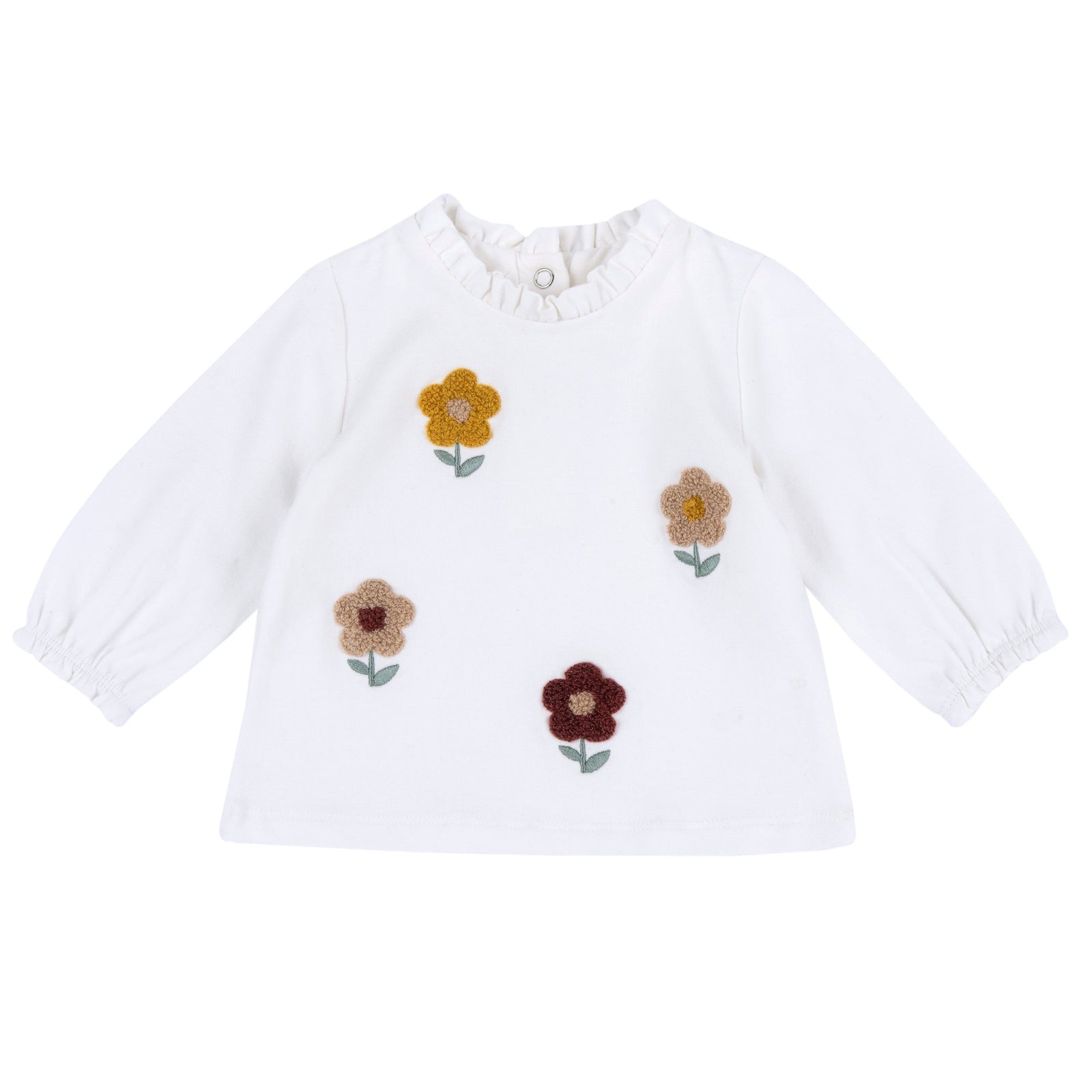 Maglietta con Ricamo Fiori - Chicco