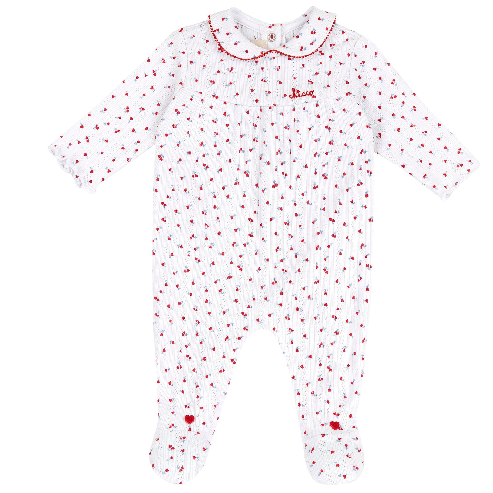 Tutina con ricamo cuoricini - Chicco