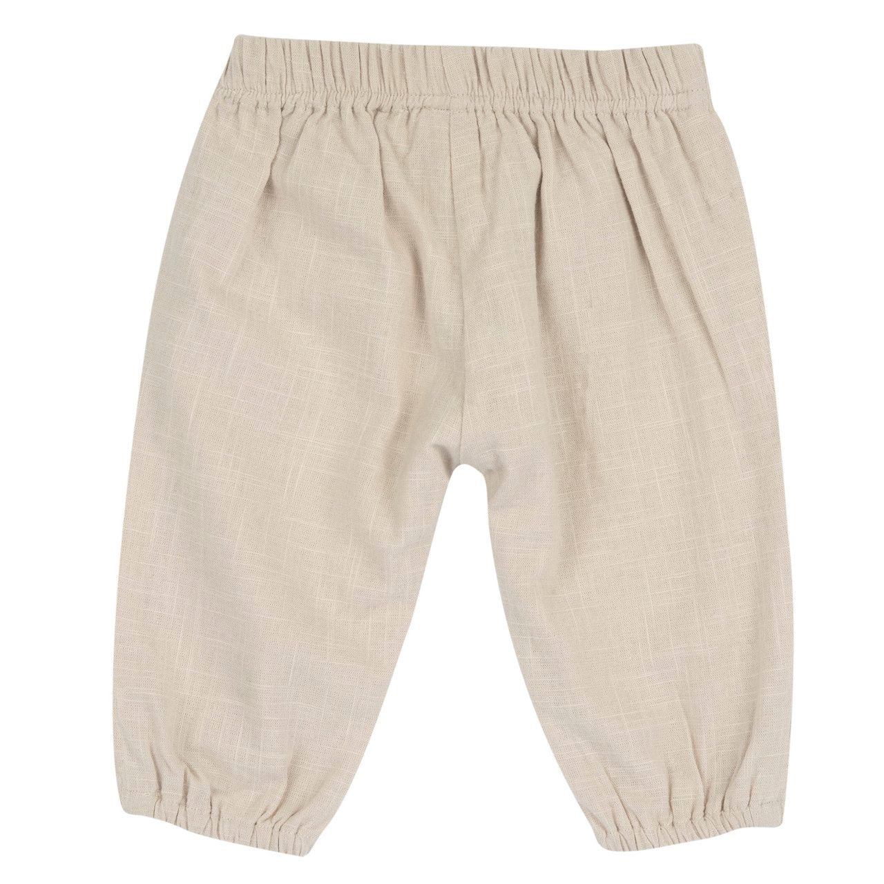 Pantaloni lunghi cotone effetto lino beige - Chicco