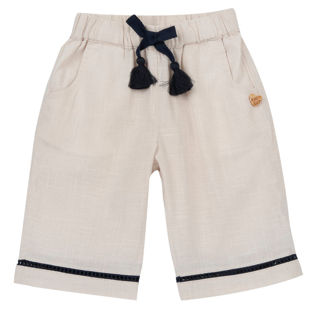 Pantaloni lunghi in cotone effetto lino - Chicco