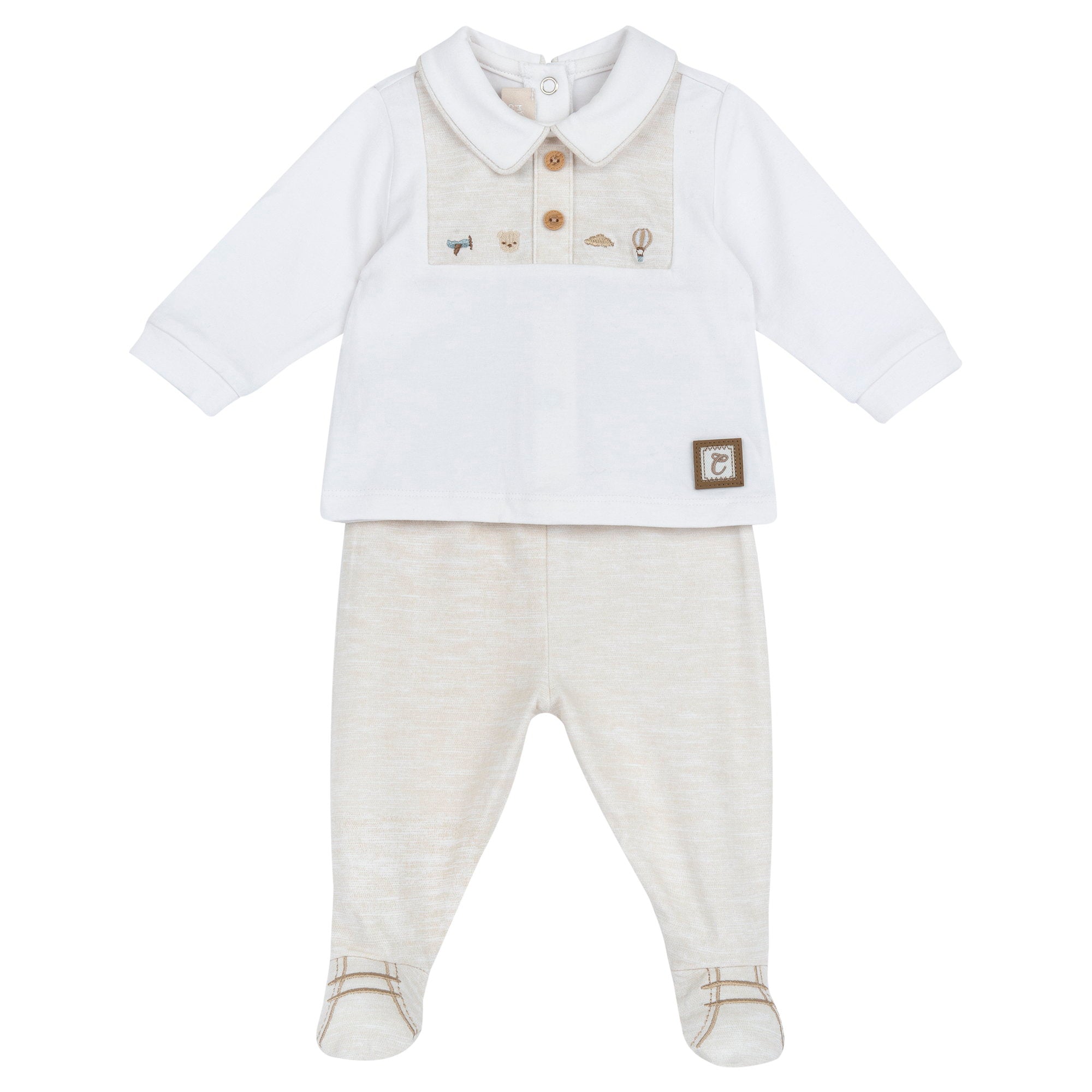 Completo 2 pezzi Jersey con ricamo - Chicco