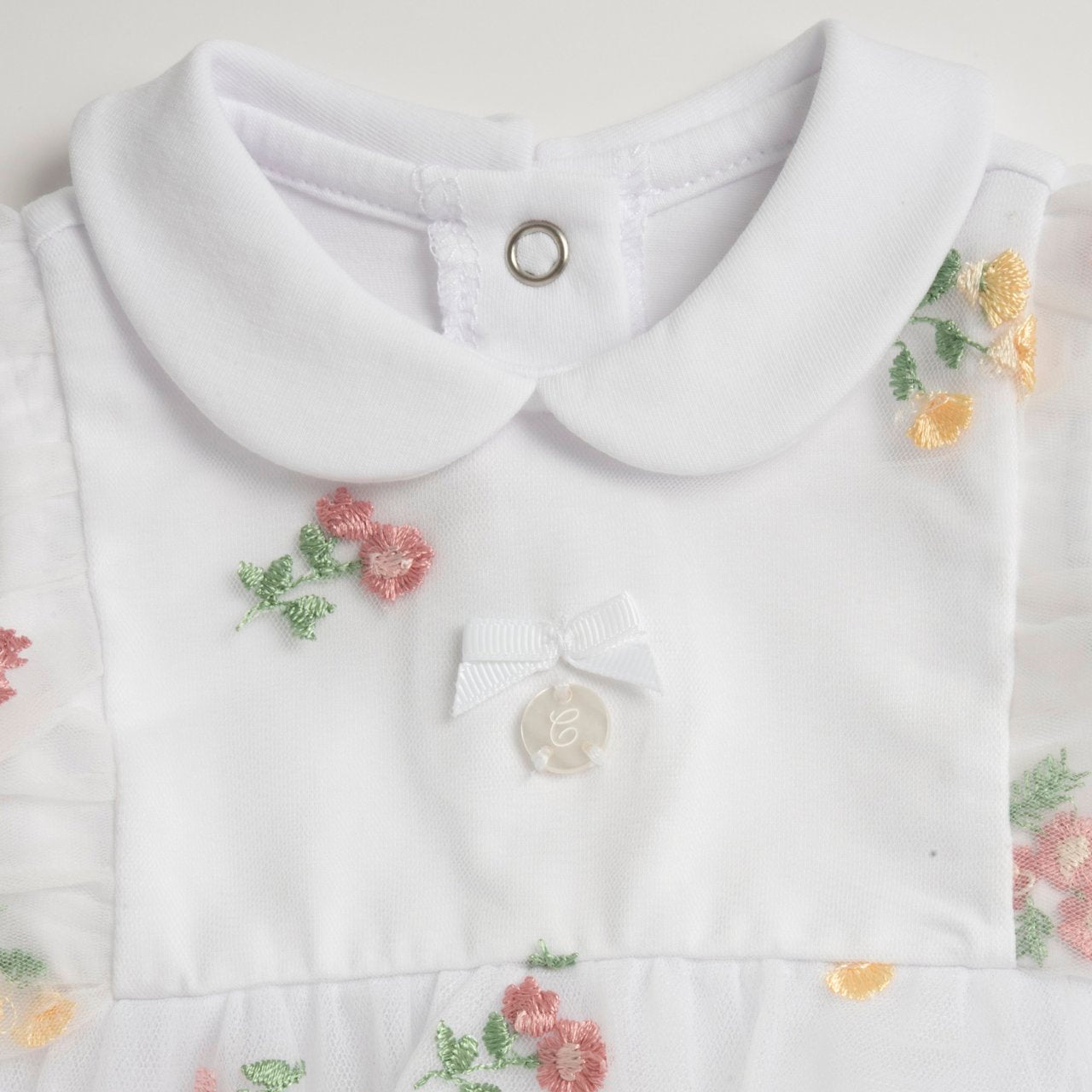 Pagliaccetto effetto abito con fiori - Chicco