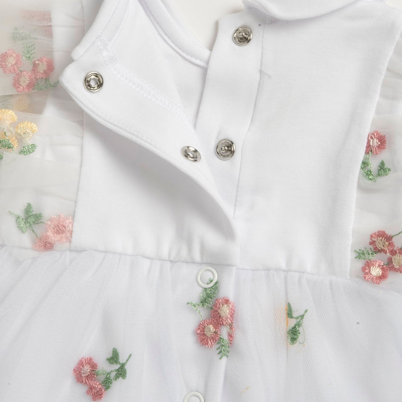 Pagliaccetto effetto abito con fiori - Chicco