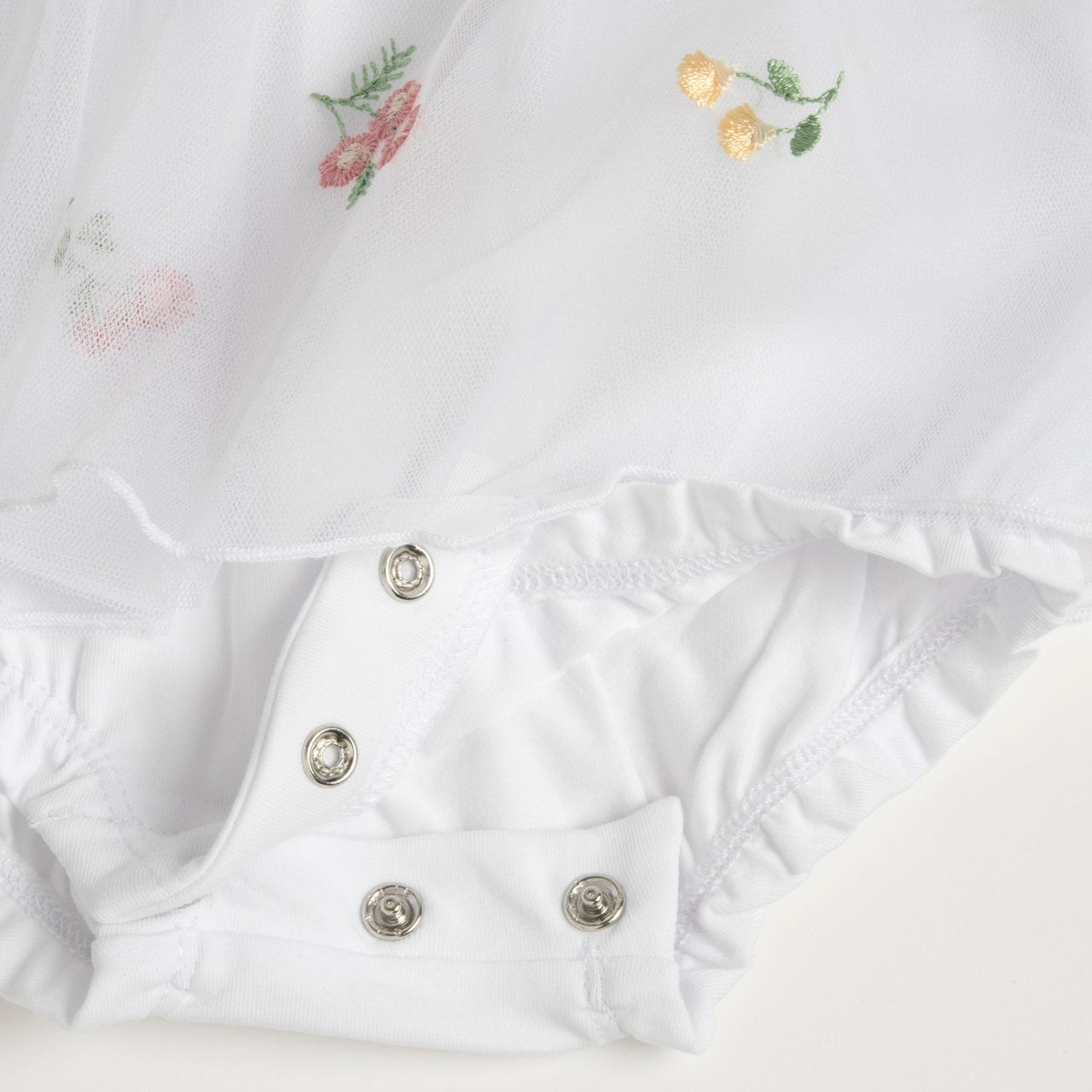 Pagliaccetto effetto abito con fiori - Chicco