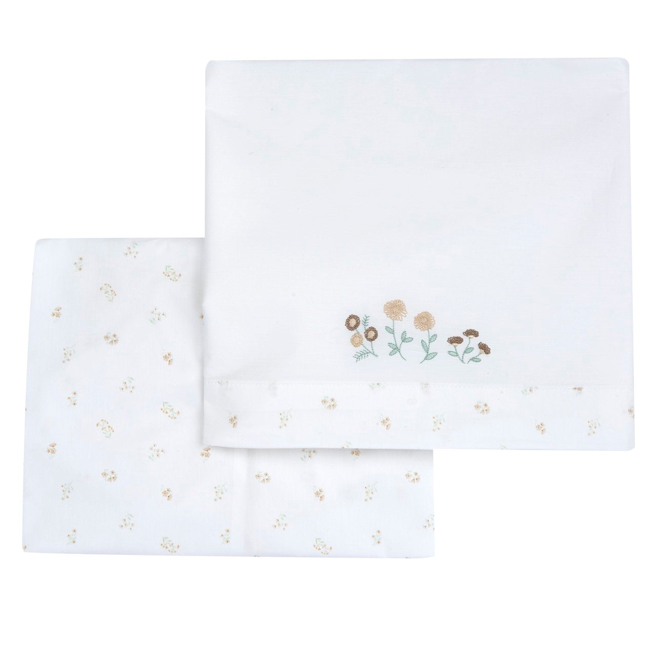 Set lenzuola carrozzina ricamo fiori - Chicco