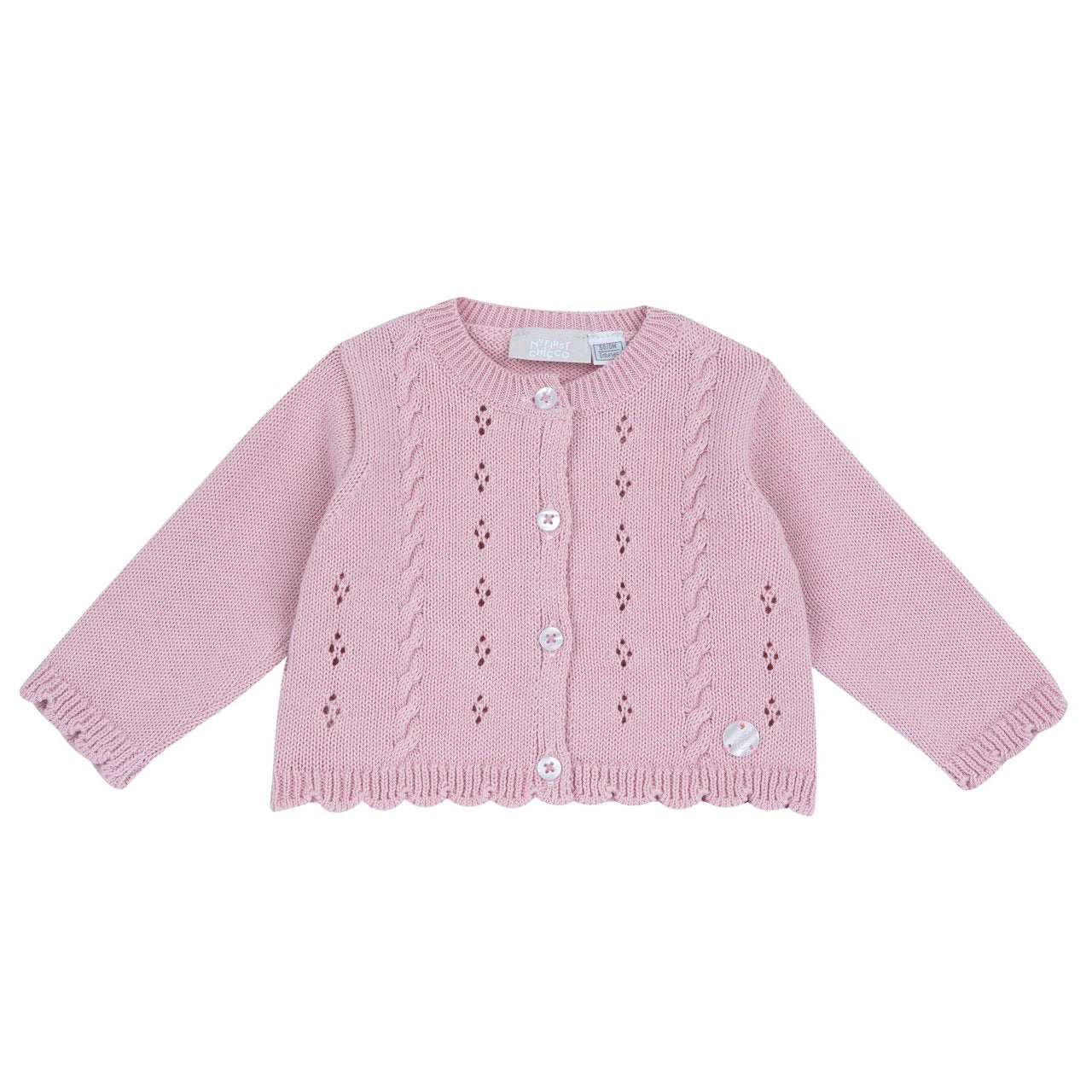 Cardigan in maglia rosa - Chicco