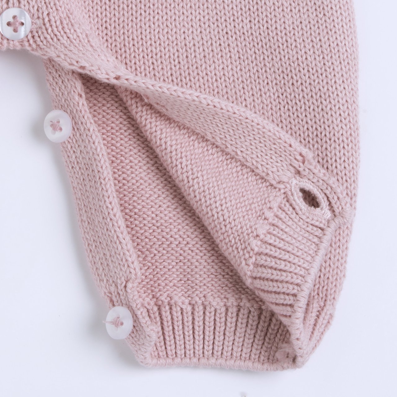 Salopette lunga in maglia rosa - Chicco