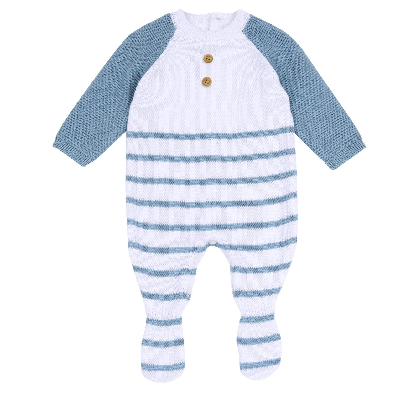 Tutina aperta interno gamba con l'azzurro - Chicco